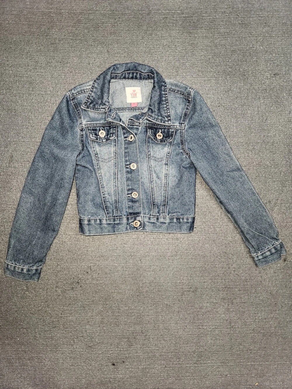 #468 YMI Jeanswear Girls Denim Jean Jacket Size Small